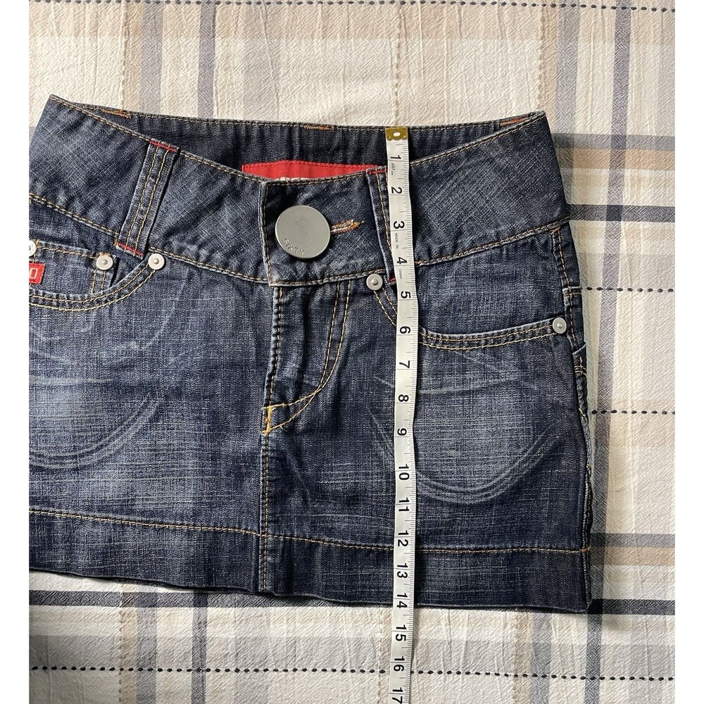 Miss Sixty Vintage Mini Skirt Women’s Size Small Denim Y2K Rare Italy - Picture 7 of 7